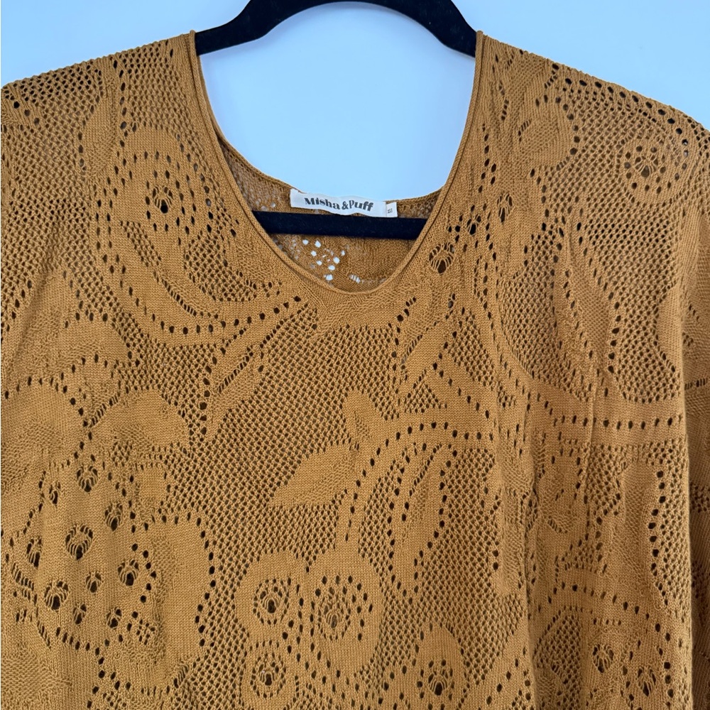 Misha And Puff Brown Midi Dress - Picture 4 of 5
